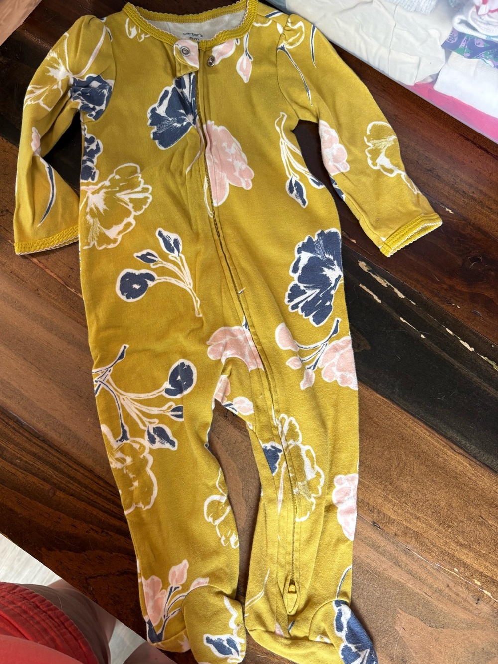 Carters floral footie sleeper